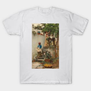 An Orange Garden by John William Waterhouse T-Shirt